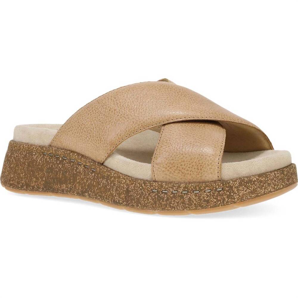 NEW DANSKO women's bridget distressed sandals in honey